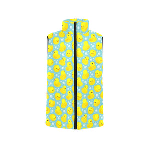Duck Pattern Print Design 03 Men's Padded Vest
