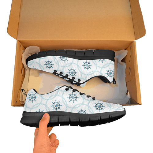 nautical steering wheel chain Women's Sneaker Shoes