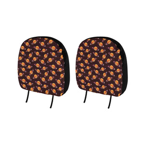 Hamburger Pattern Print Design 05 Car Headrest Cover