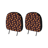 Hamburger Pattern Print Design 05 Car Headrest Cover