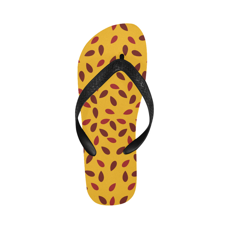 Passion fruit texture Unisex Flip Flops