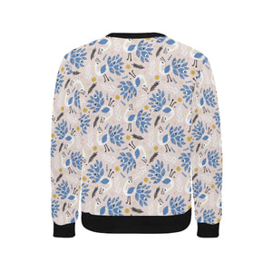 Cute peacock pattern Men's Crew Neck Sweatshirt