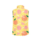 Grapefruit yellow background Women's Padded Vest