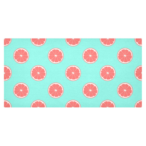 Grapefruit green background Tablecloth