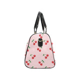 cherry pattern pink background Travel Bag