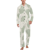 Ginkgo leaves pattern Men's Long Pajama Set