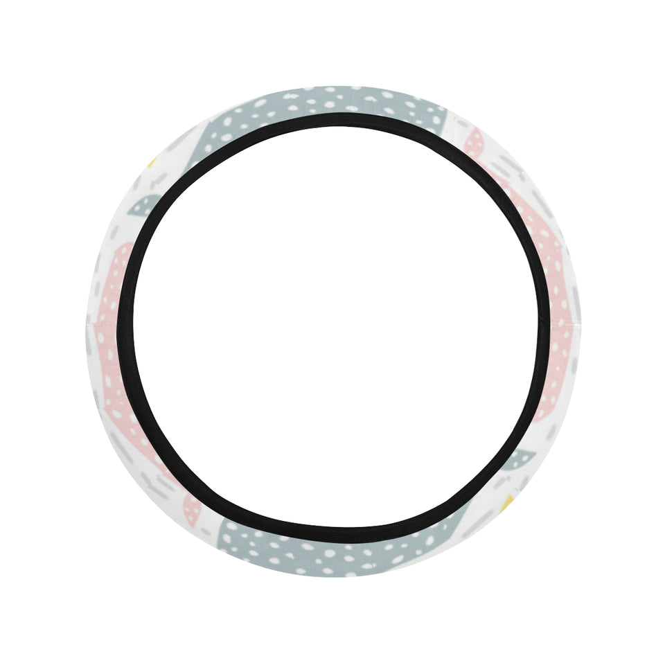 Whale dot pattern Car Steering Wheel Cover