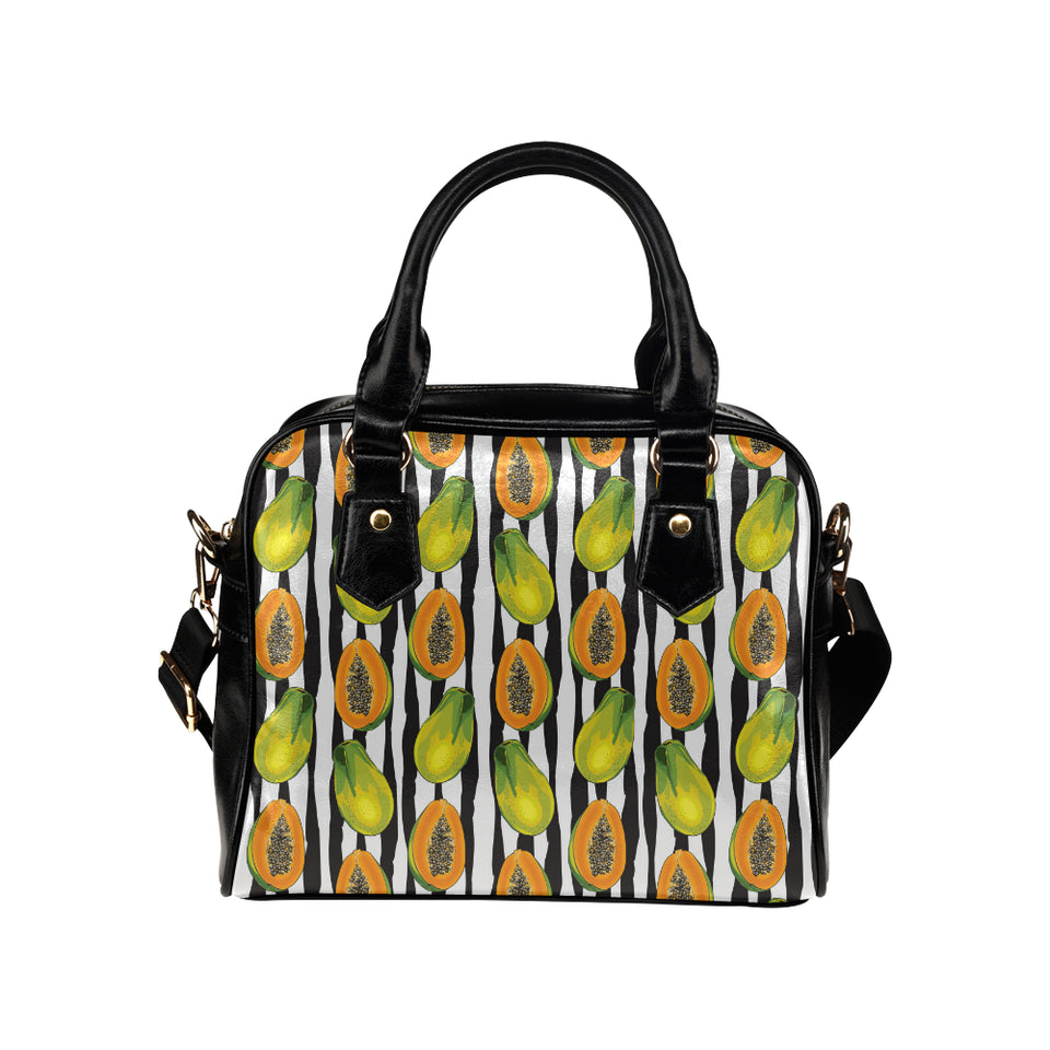 papaya design pattern Shoulder Handbag