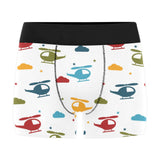 Colorful helicopter pattern Men's All Over Print Boxer Briefs Men's Underwear