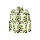 Bonsai pattern Men's Long Sleeve Polo Shirt