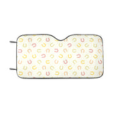 Horseshoes Pattern Print Design 02 Car Sun Shade