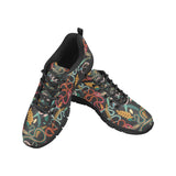 Colorful snake plant pattern Men's Sneaker Shoes