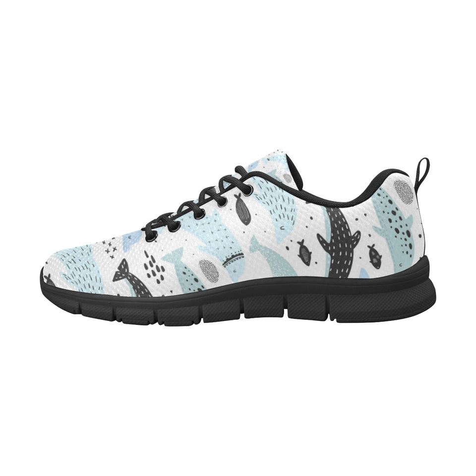 Cute dolphins Childish Style pattern Men's Sneaker Shoes