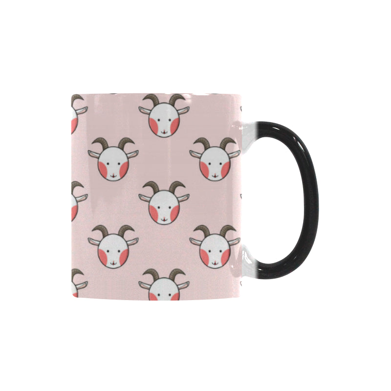 Cute goat pattern Morphing Mug Heat Changing Mug