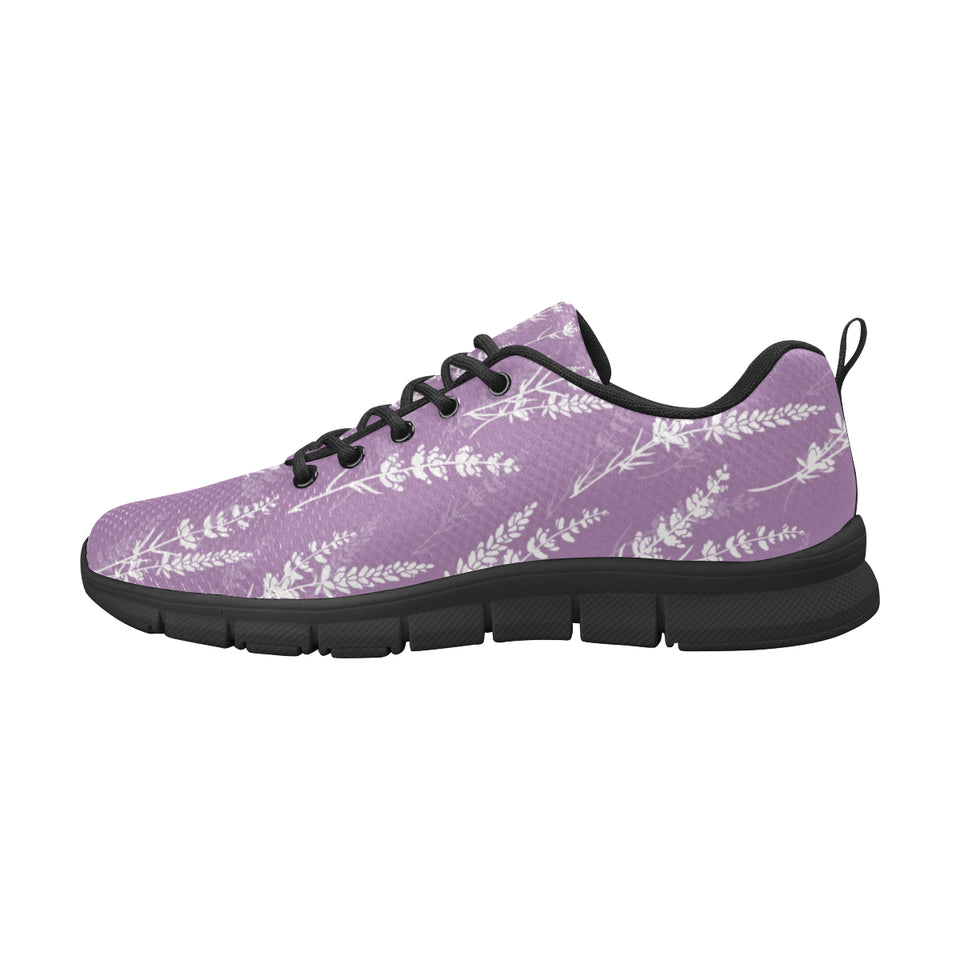 Lavender flowers purple pattern Men's Sneaker Shoes