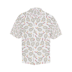 Tennis Pattern Print Design 04 Men's All Over Print Hawaiian Shirt (Model T58)