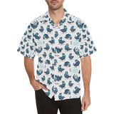 Pigeon Pattern Print Design 02 Men's All Over Print Hawaiian Shirt (Model T58)