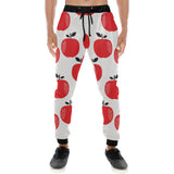red apples white background Unisex Casual Sweatpants
