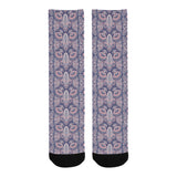 Indian Batik Style pattern Crew Socks