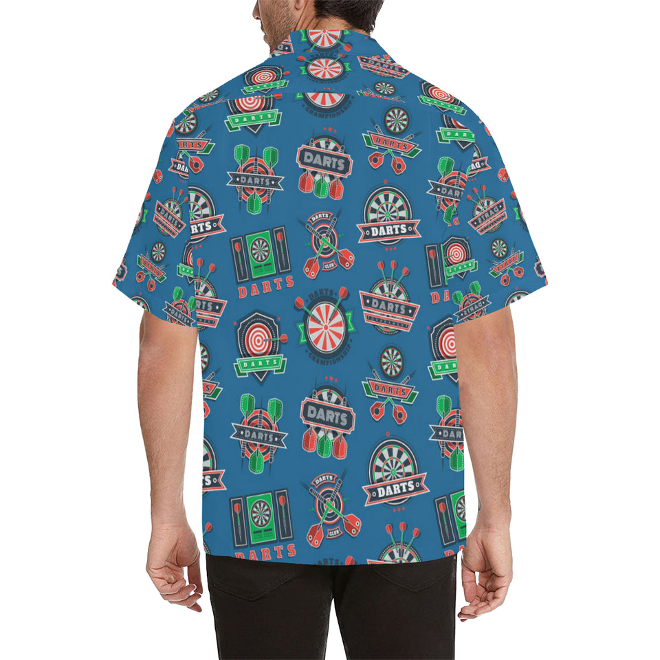 Darts Pattern Print Design 02 Men's All Over Print Hawaiian Shirt (Model T58)