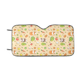 Guinea Pig Pattern Print Design 05 Car Sun Shade