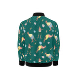 Kangaroo leaves pattern Kids' Boys' Girls' Bomber Jacket