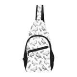 Pigeon Pattern Print Design 05 All Over Print Chest Bag