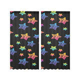 Colorful star pattern Gauze Curtain