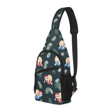 Cute sloths sleeping christmas ball santa hat patt All Over Print Chest Bag