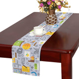 Math Pattern Print Design 04 Table Runner