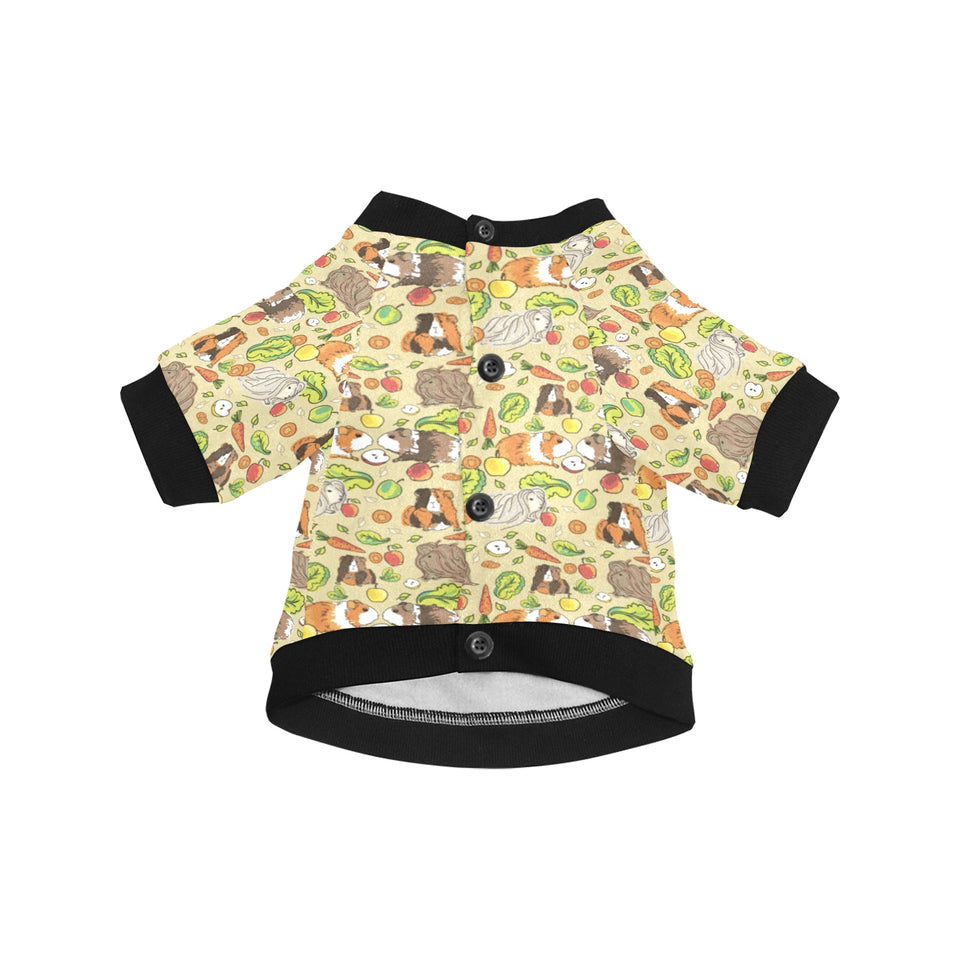 Guinea Pig Pattern Print Design 04 All Over Print Pet Dog Round Neck Fuzzy Shirt