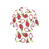 dragon fruits white background Women's All Over Print Hawaiian Shirt
