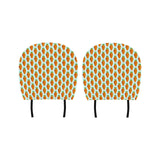 Carrot Pattern Print Design 03 Car Headrest Cover