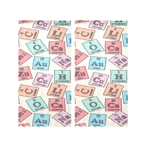 Chemistry Periodic Table Pattern Print Design 02 Gauze Curtain