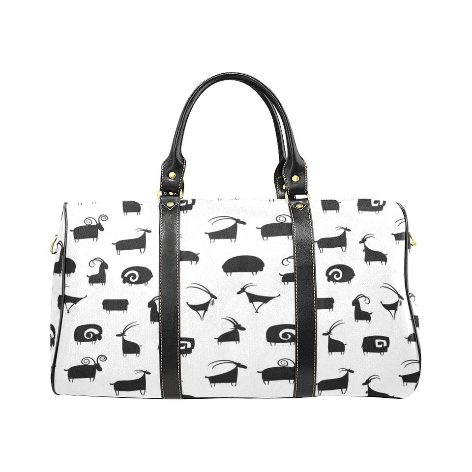 Goat ram pattern Travel Bag