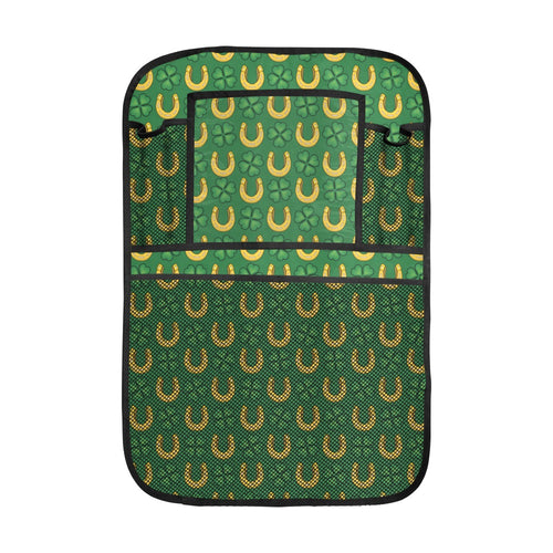 Horseshoes Pattern Print Design 05 Car Seat Back Organizer