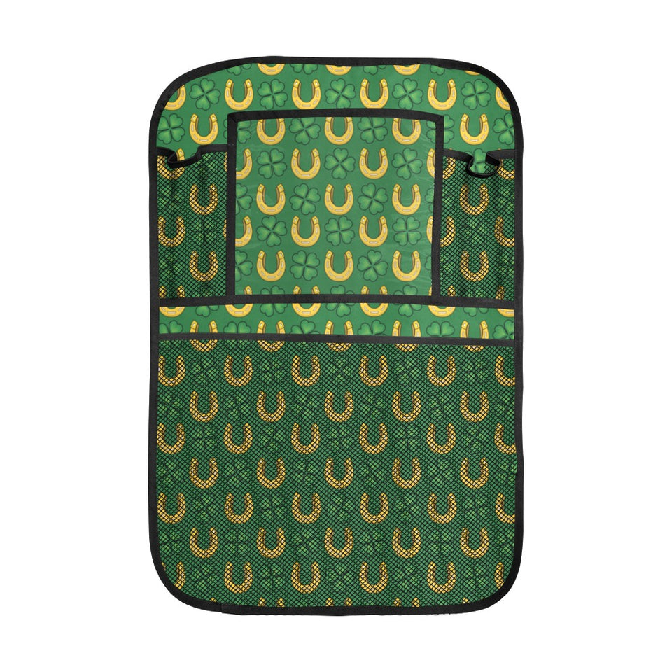 Horseshoes Pattern Print Design 05 Car Seat Back Organizer