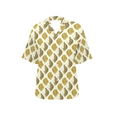 Lion Pattern Print Design 02 Women's All Over Print Hawaiian Shirt