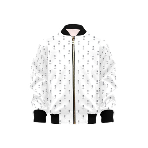 Engine Piston Background Pattern Print Design 01 Kids' Boys' Girls' Bomber Jacket