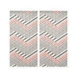 zigzag chevron striped pattern Gauze Curtain