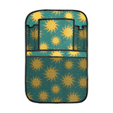 Sun green background Car Seat Back Organizer