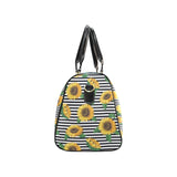sunflowers ribbon background Travel Bag