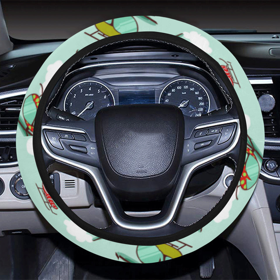Helicopter design pattern Car Steering Wheel Cover