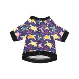 Colorful sea turtle pattern All Over Print Pet Dog Round Neck Fuzzy Shirt