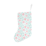 Clock time pattern blackground Christmas Stocking