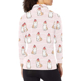 Cute Shiba Inu Dog Apple pattern Women's Long Sleeve Polo Shirt
