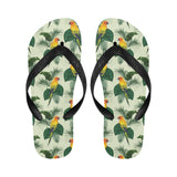 Beautiful parrot palm leaves pattern Unisex Flip Flops