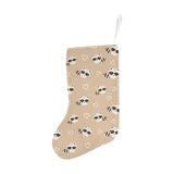 Cute raccoon heart pattern Christmas Stocking