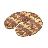 Camel polynesian tribal design pattern U-Shaped Travel Neck Pillow