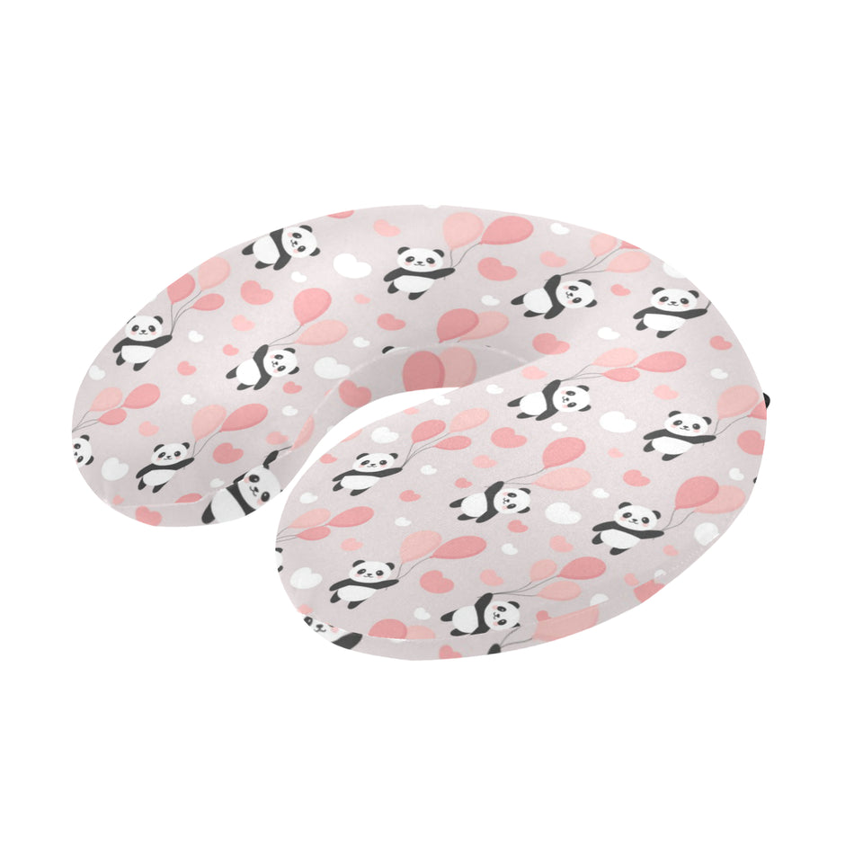 Cute panda ballon heart pattern U-Shaped Travel Neck Pillow